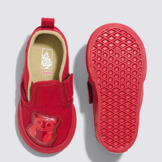 Туфли-слипоны Vans X HARIBO красного цвета - VN0009R8RED Expeditedship