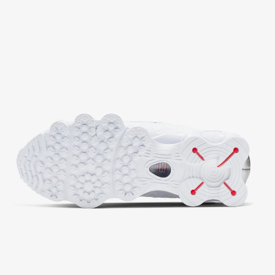 Pre-owned Nike Women's Shox Tl White Max Orange Shoes Sneakers (ar3566-100)