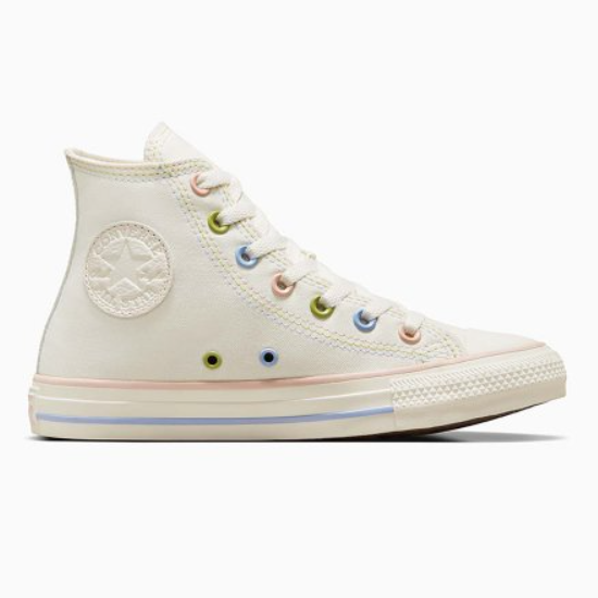 

Converse Chuck Taylor All Star HI Mix Material Shoes Egret - A04638C, Converse Chuck Taylor All Star Hi