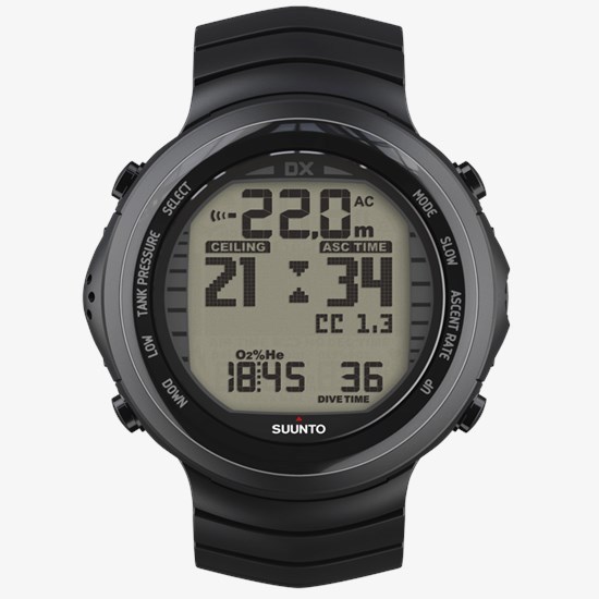 Suunto DX Black Titanium w/USB and Wireless Tank Transmitter