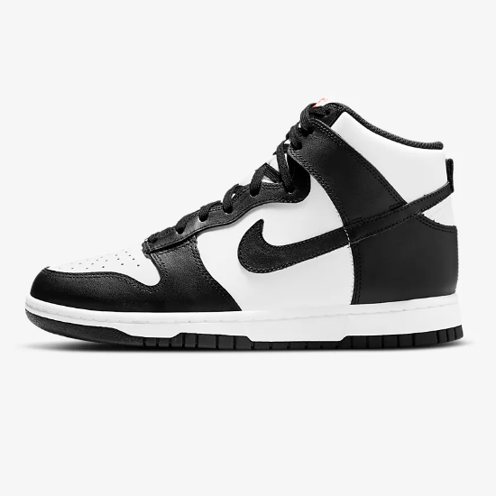 Женские высокие кроссовки Nike Dunk Black White Panda (DD1869-103)