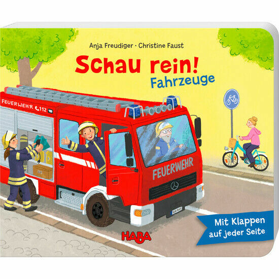 Schau Rein! Fahrzeuge Klappen Buch Bilderbuch Kinder Klappenbuch Feuerwehr HABA®