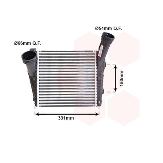 Van Wezel Intercooler On Refroidit L'Air Aluminium Pour Vw Touareg Q7
