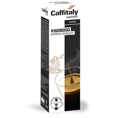 200 Capsules Caffe' Caffitaly System Ecaffe' Vigoroso Espresso Heavy Duty Break