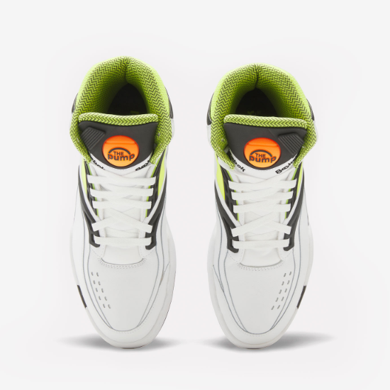 Pre-owned Reebok Pump Tz Basketball Shoes 'white/volt'- Ie1872 Expeditedship