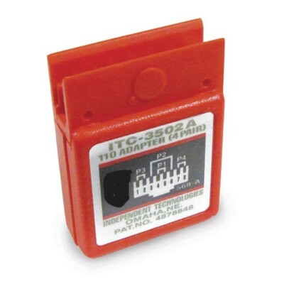 Independent Technology ITC 3002B-A - 110 Block Adapter 4-Pairs 110 to RJ45 Jack
