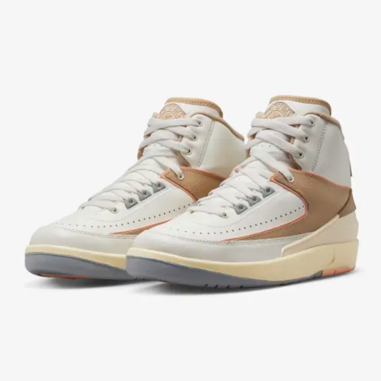 Pre-owned Nike Women's Air Jordan 2 Muslin Shoes 'sunset Haze' (dx4400-118) Expeditedship