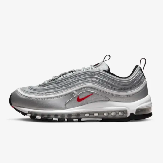 

Обувь Nike Air Max 97 «Серебряная пуля» (DM0028-002) Expeditedship, Серебряный, Nike Air Max 97
