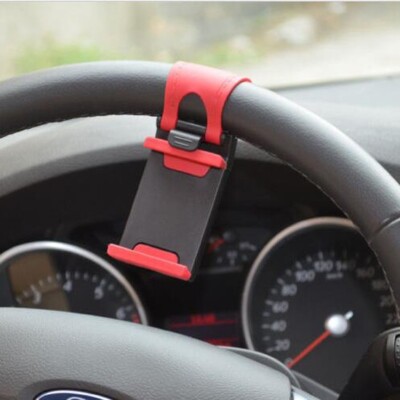 Car Steering Wheel Clip Mount Holder Cradle Stand for Mobile Phone GPS