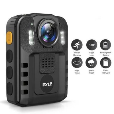 Pyle PPBCM6 Personal Cam HD Wireless Body Worn Camera Night Vision, Waterproof