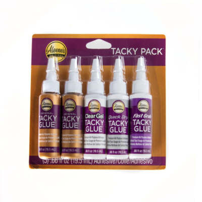 Aleene's Original Tacky Packs Trial 5 Pack (25115)