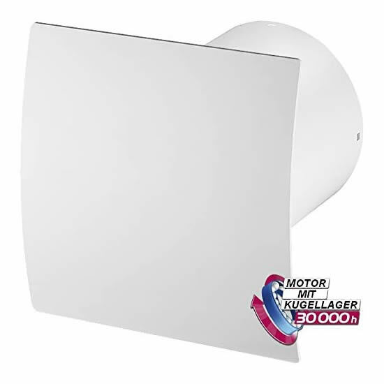Leise Bad-Ventilator Ø 100 mit Feucht...