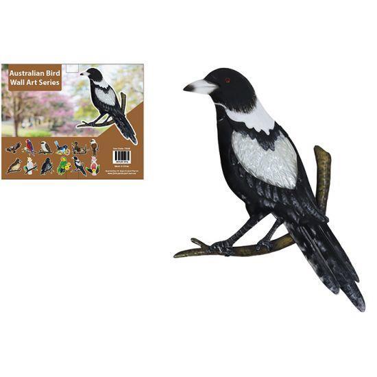 Australian Magpie Metal Bird Wall Art 3D Birds Hanging Home
