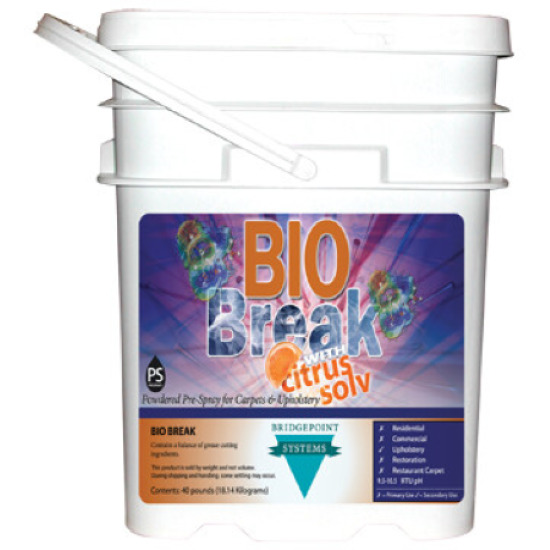 BIO BREAK With Citrus Solv, Powdered Pre-Spray for Carpets & Upholstery 36 lbs.