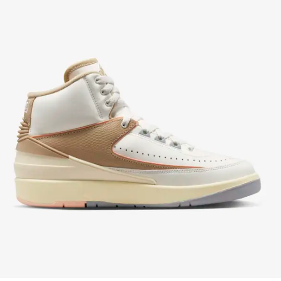 Pre-owned Nike Women's Air Jordan 2 Muslin Shoes 'sunset Haze' (dx4400-118) Expeditedship