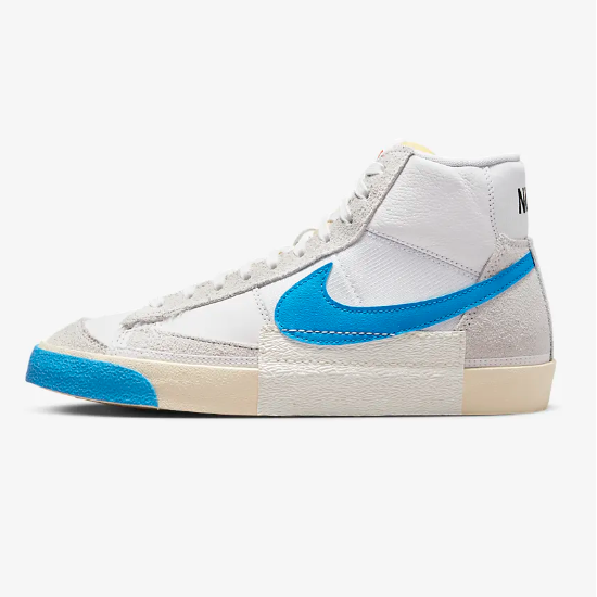 

Nike Blazer 77 Mid Pro Club Shoes Photo Blue (DQ7673-102) Expeditedship, Белый, Nike Blazer Mid 77 Remastered