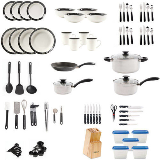 UPC 783629130036 product image for Kitchen Starter Set Complete For Serving Baking Cooking 83 Piece Combo Essential | upcitemdb.com