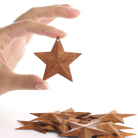 200 pc Lot Rusty Barn Stars 100 ea 1.5" & 2.25" Primtive Country Tin Metal 200 pc Lot Rusty Barn Stars 100 ea 1.5" & 2.25" Primtive Country Tin Metal