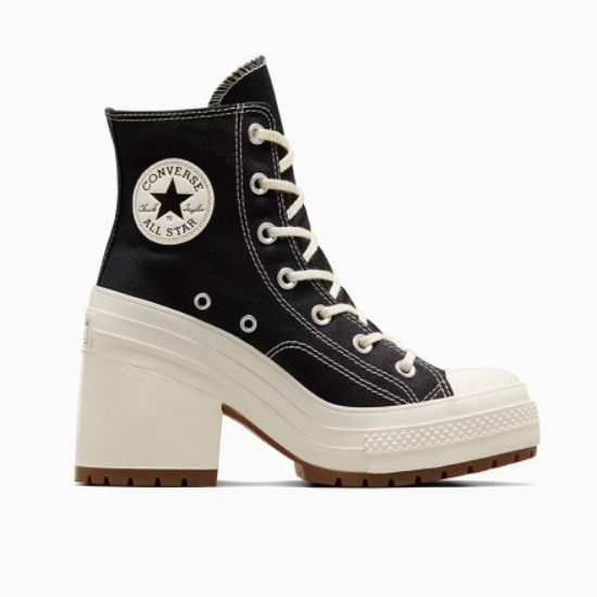 Туфли Converse Chuck 70 De Luxe на каблуке, цвет "черный" - A05347C Ускоренная доставка