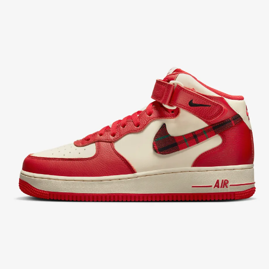 

Красные кроссовки Nike Air Force 1 Mid Plaid 07 LX (DV0792-101) Expeditedship, Cream/red, Nike Air Jordan 1