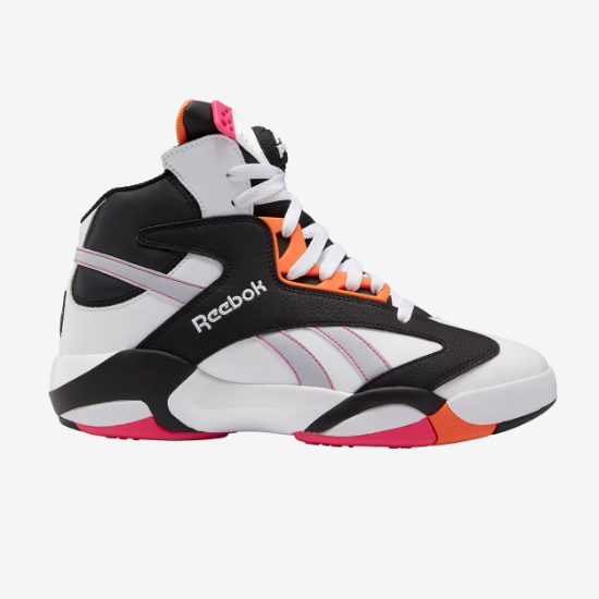Pre-owned Reebok Shaq Attaq Basketball Shoes 'black/white/orange' - Hr0500 Expeditedship