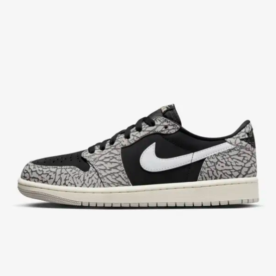 Nike Jordan 1 Retro Low OG Shoes Black Cement (CZ0790-001) Expeditedship