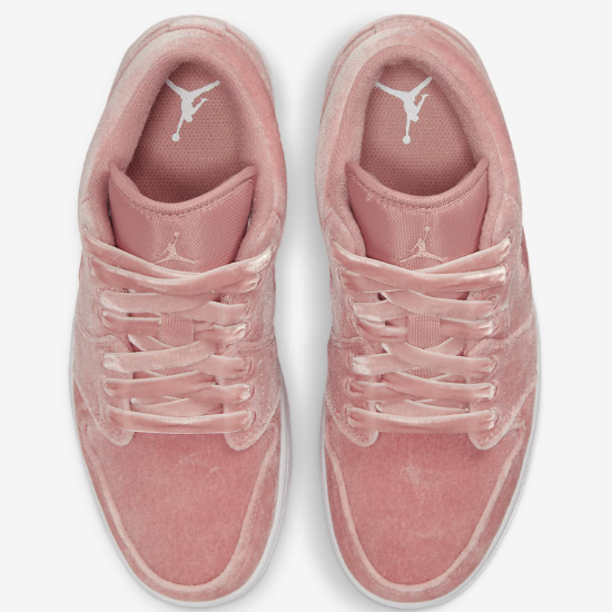 Pre-owned Jordan Nike Women's Air  1 Low Se Velvet Shoes 'rust Pink' (dq8396-600)