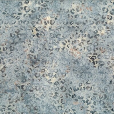 Hoffman Congo Bay Batiks by McKenna Ryan MR30 28 Silver Leopard Spots  Fabric