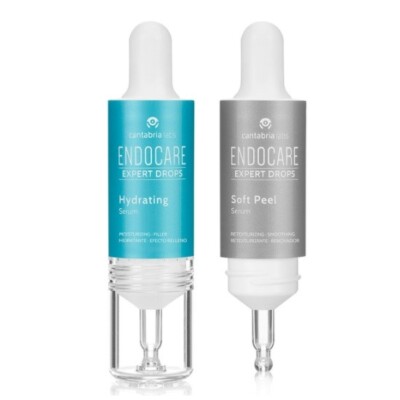Endocare Expert Drops Hydration Kit, Soft Peel & Hydrating Serum 2 x 10ml