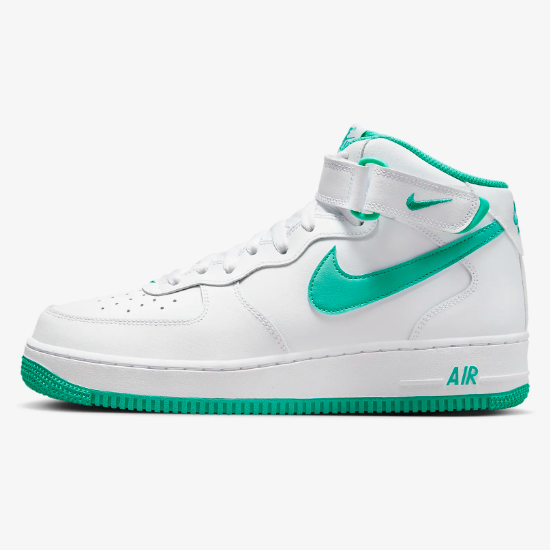 

Обувь Nike Air Force 1 Mid 07 «Белый/прозрачный нефрит» (DV0806-102) Expeditedship, Белый, Nike Air Force 1