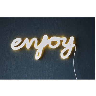 Wall Light ENJOY Sign by Madam Stoltz