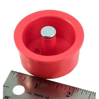 Ajax, A04665, Button, Red