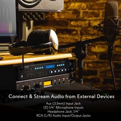 Pyle P3201BT Multi Channel Bluetooth Preamplifier Receiver, Pro Audio, 3000 Watt