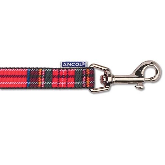 Ancol Tartan Adjustable Dog Collar or Lead Blue / Red /Purple Small