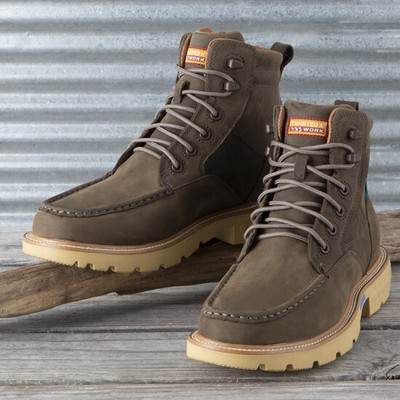 Pre-owned Twisted X Shitake 6" Lace Up Work Boots In M