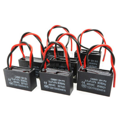 1 Pc Fan Starting Capacitor 6UF Ceiling Fan Range Hood Replacement Capacitor