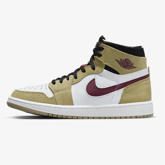 

Баскетбольные кроссовки Nike Air Jordan 1 Zoom Air Comfort Neutral Olive (CT0978-203), Jordan Air Jordan 1