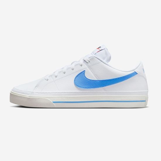 

Кроссовки Nike Court Legacy Next Nature, белый/синий с галочкой (FQ6474-100), Nike Court Legacy