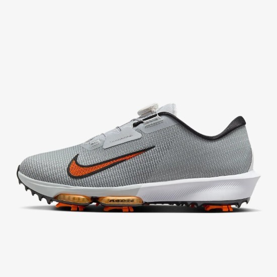 Кроссовки для гольфа Nike Air Zoom Infinity Tour 2 Wide Pure Platinum серого цвета (HQ2160-001)