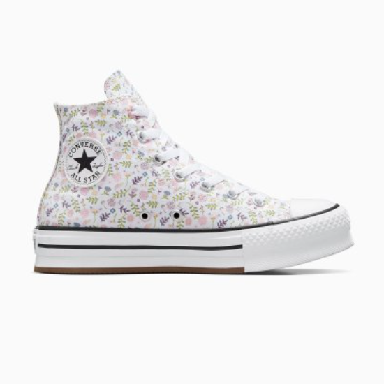 

Converse Chuck Taylor All Star Туфли на платформе EVA Lift Floral White - A05241C, Белый, Chuck Taylor