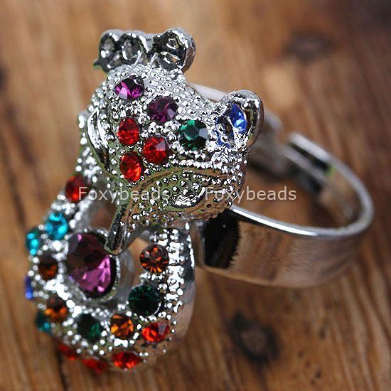 Anillos de Moda Cristal Animal