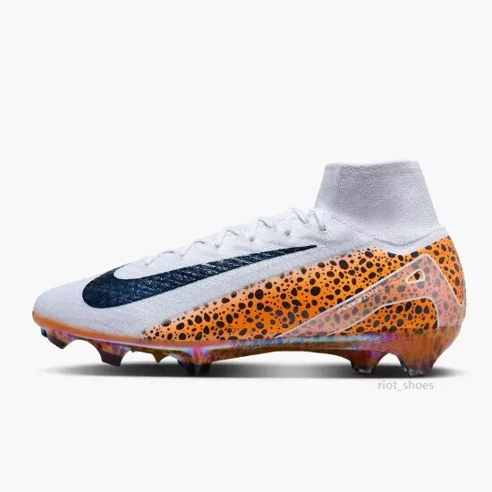 Pre-owned Nike Zoom Mercurial Superfly 10 Elite Fg 'electric Pack' [fq8311-900] Mens 9.5 In White
