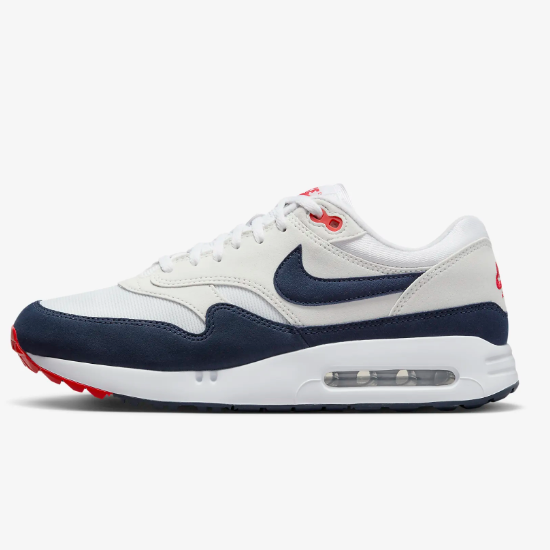 

Оригинальные кроссовки для гольфа Nike Air Max 1 86 темно-синего/красного цвета (DV1403-001) Expeditedship, Navy/red, Nike Air Max 1