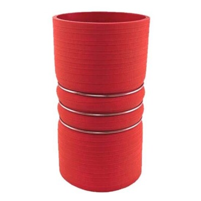 Silicone Charge Air Cooler Hump Hose 4 In ID x 8 In 4-ply, Red Side