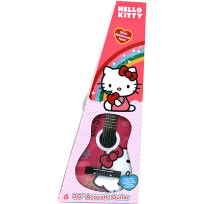 Acoustic Guitar Hello Hello Kitty  Design Top Quality Genuine For Beginners 