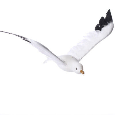 Lifelike Artificial Flying Feathered Seagull Bird for Display