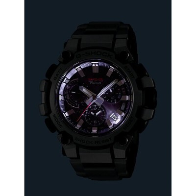 Pre-owned Casio G-shock Mtg-b3000d-1ajf Silver Bluetooth Solar Men's Watch With Box