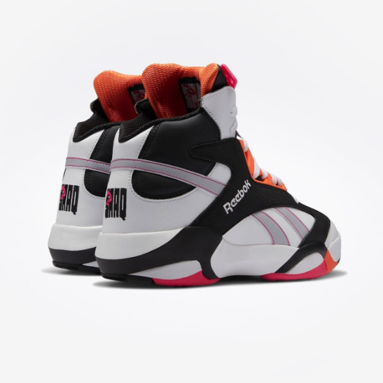 Pre-owned Reebok Shaq Attaq Basketball Shoes 'black/white/orange' - Hr0500 Expeditedship