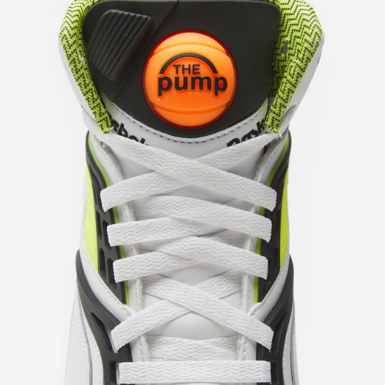 Pre-owned Reebok Pump Tz Basketball Shoes 'white/volt'- Ie1872 Expeditedship