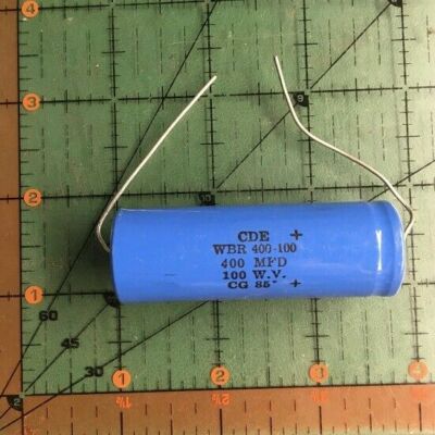 400uf 100v Cornell Dub Electrolytic Axial Capacitor WBR400-100 Industrial 4pcs 